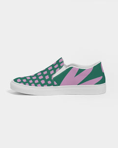 Women's Green Groove Canvas Slip-On