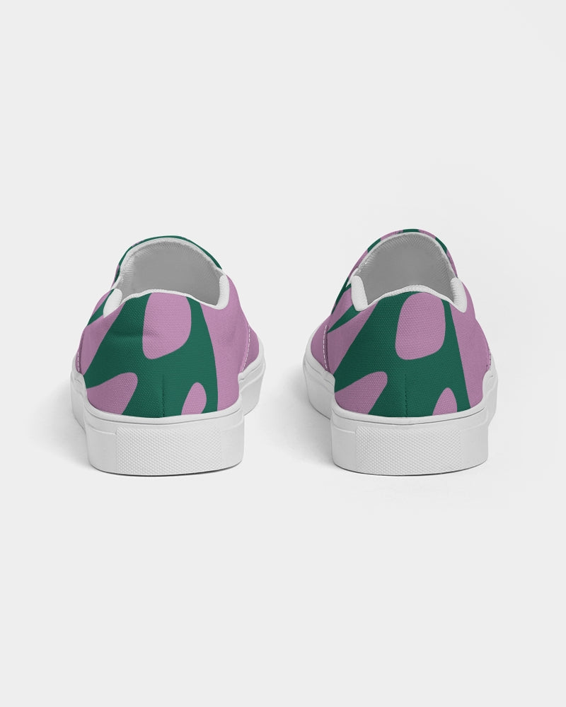 Women's Green Groove Canvas Slip-On