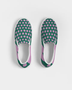 Women's Green Groove Canvas Slip-On