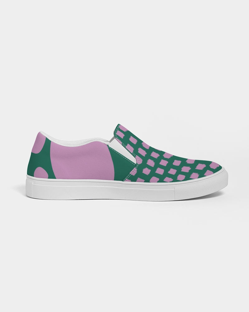 Women's Green Groove Canvas Slip-On