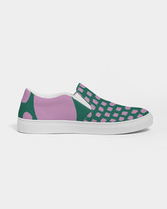 Women's Green Groove Canvas Slip-On