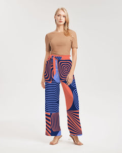 GEOFUNK High-Rise Wide Leg Pants