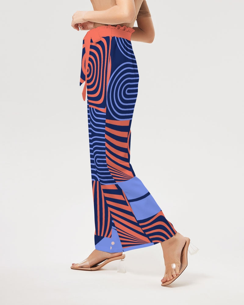 GEOFUNK High-Rise Wide Leg Pants
