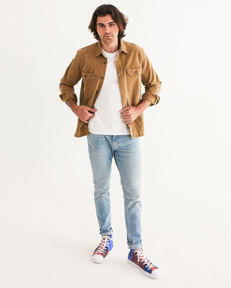 Men's Geo Funk Canvas High Tops