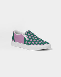 Women's Green Groove Canvas Slip-On
