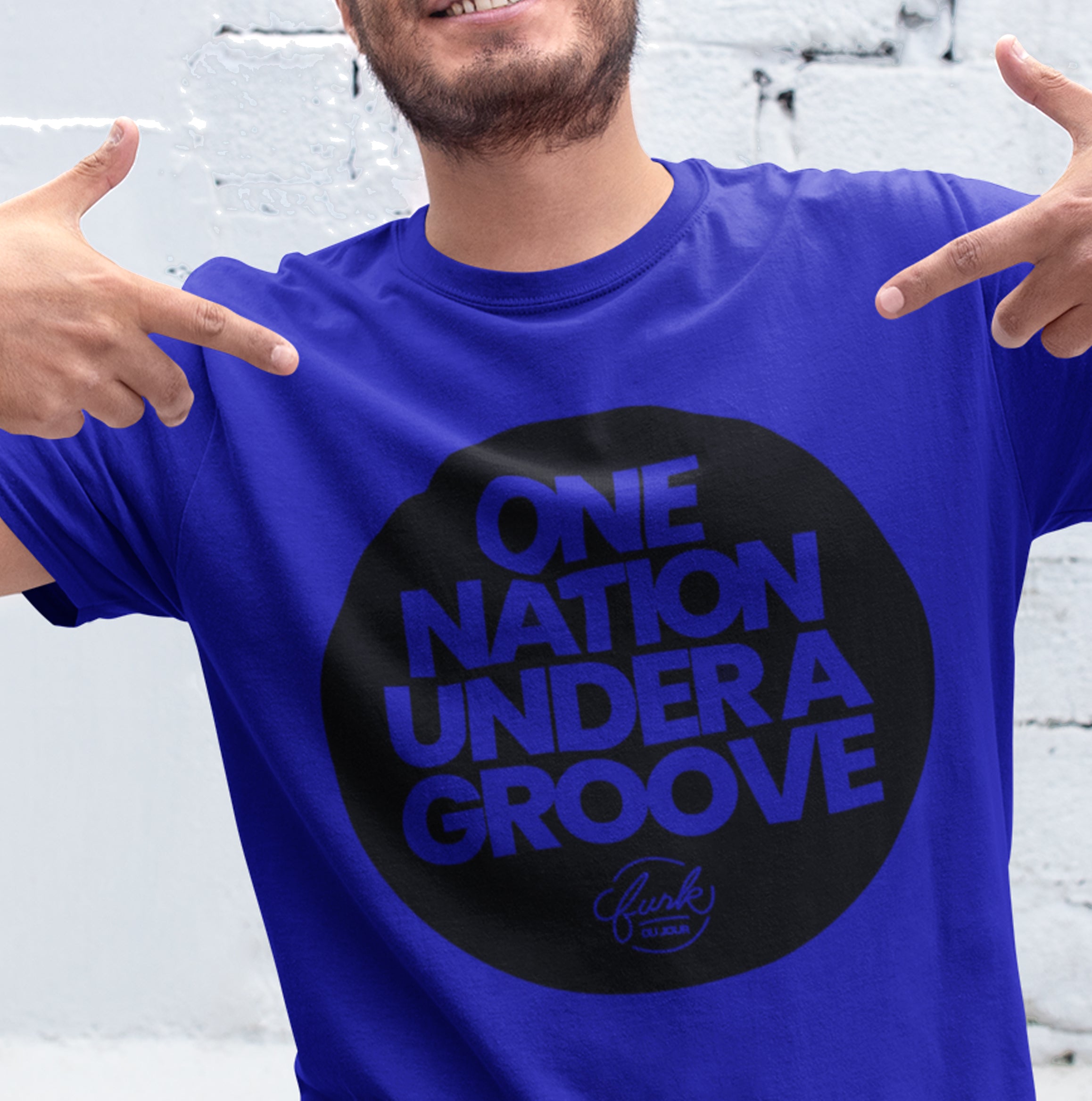One Nation Under a Groove-blue/purple