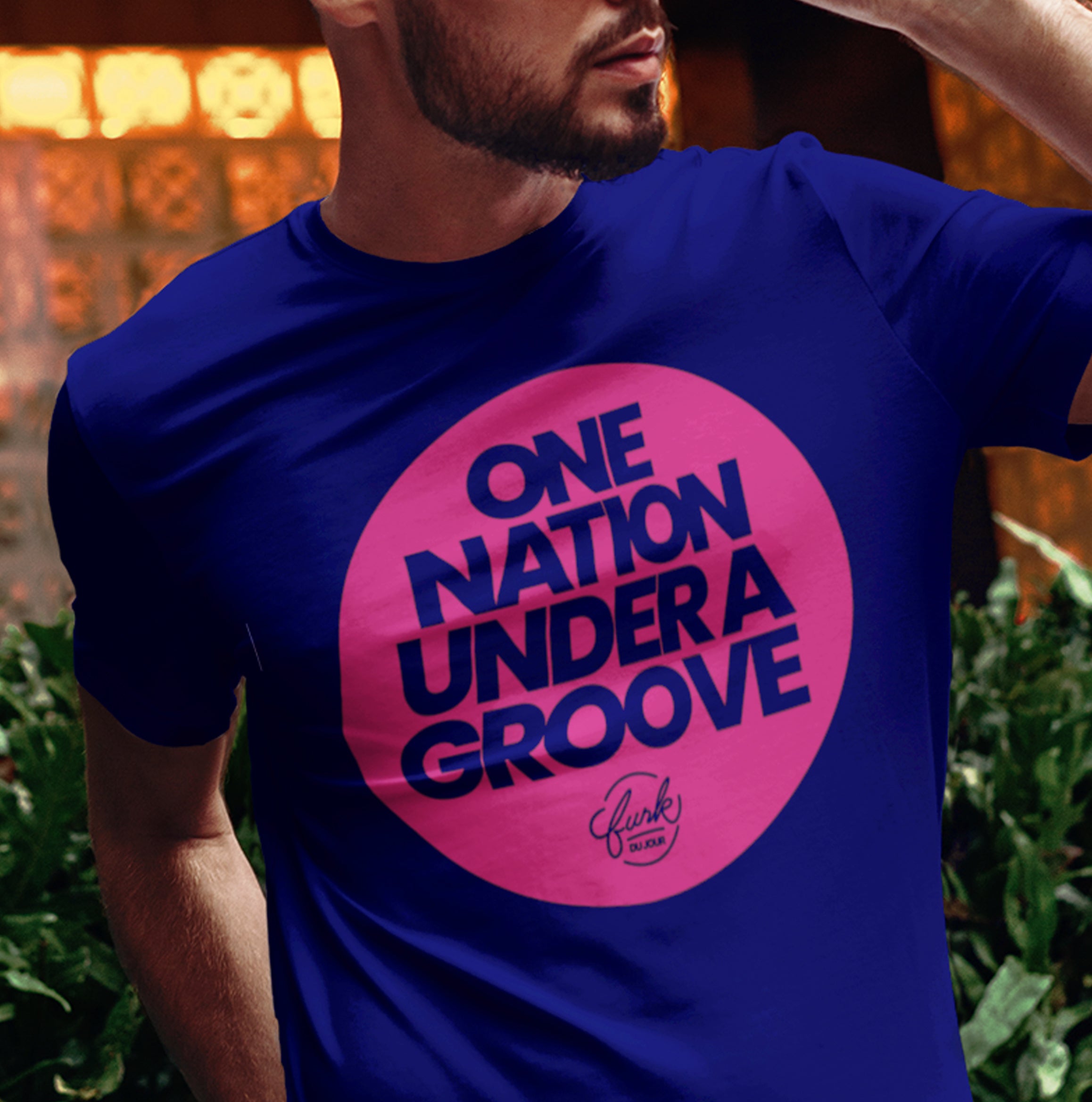 One Nation Under a Groove-funkified pink and blue