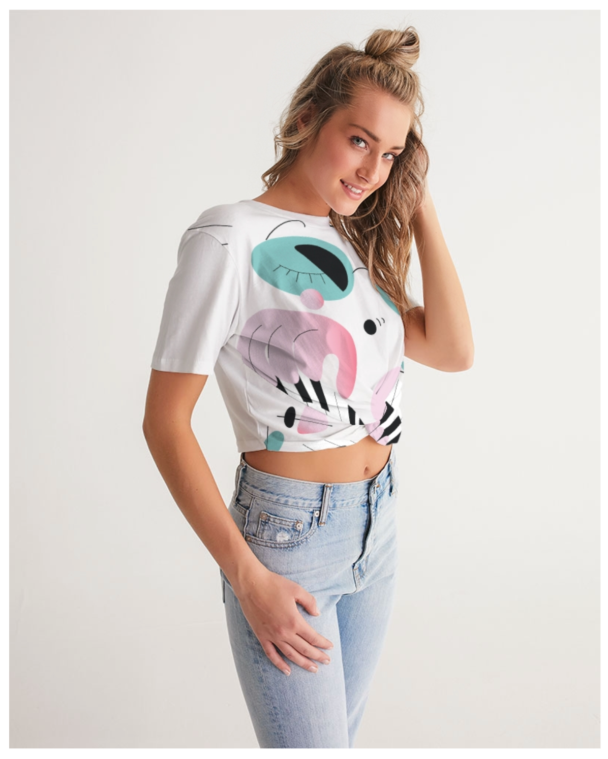 Funky Synthé Twist Front Cropped Tee- Special Edition!