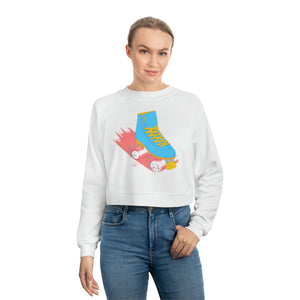 Roller Disco Cropped Fleece Pullover